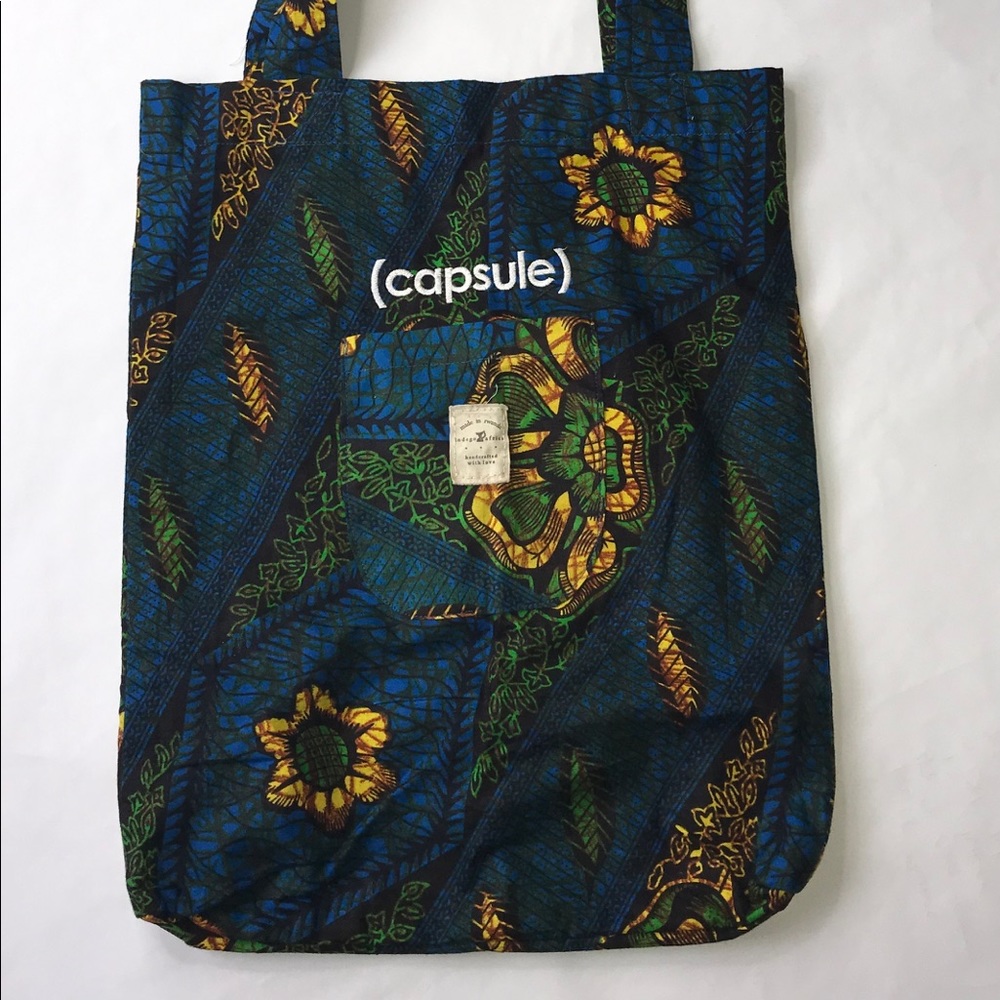 Indigo Africa Market Tote by Anthropologie NWOT